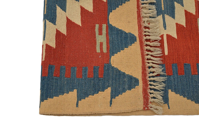 Vintage Persian Turkish Kilim Rug, Kilim Rug Turkish Kilim Area Rug Brown Red Ottoman Rugs for Living Room Rugs for Bedroom Area Rug
