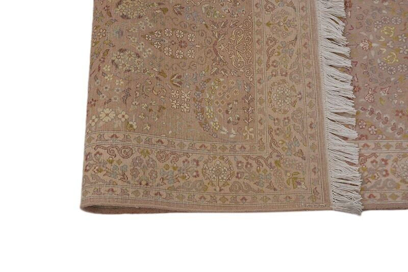 Beige Area Rug | 4 x 6 Ft Rug | Beige Rug | Neutral Colored Rug | Hand Knotted Rug | Light Brown Area Rug