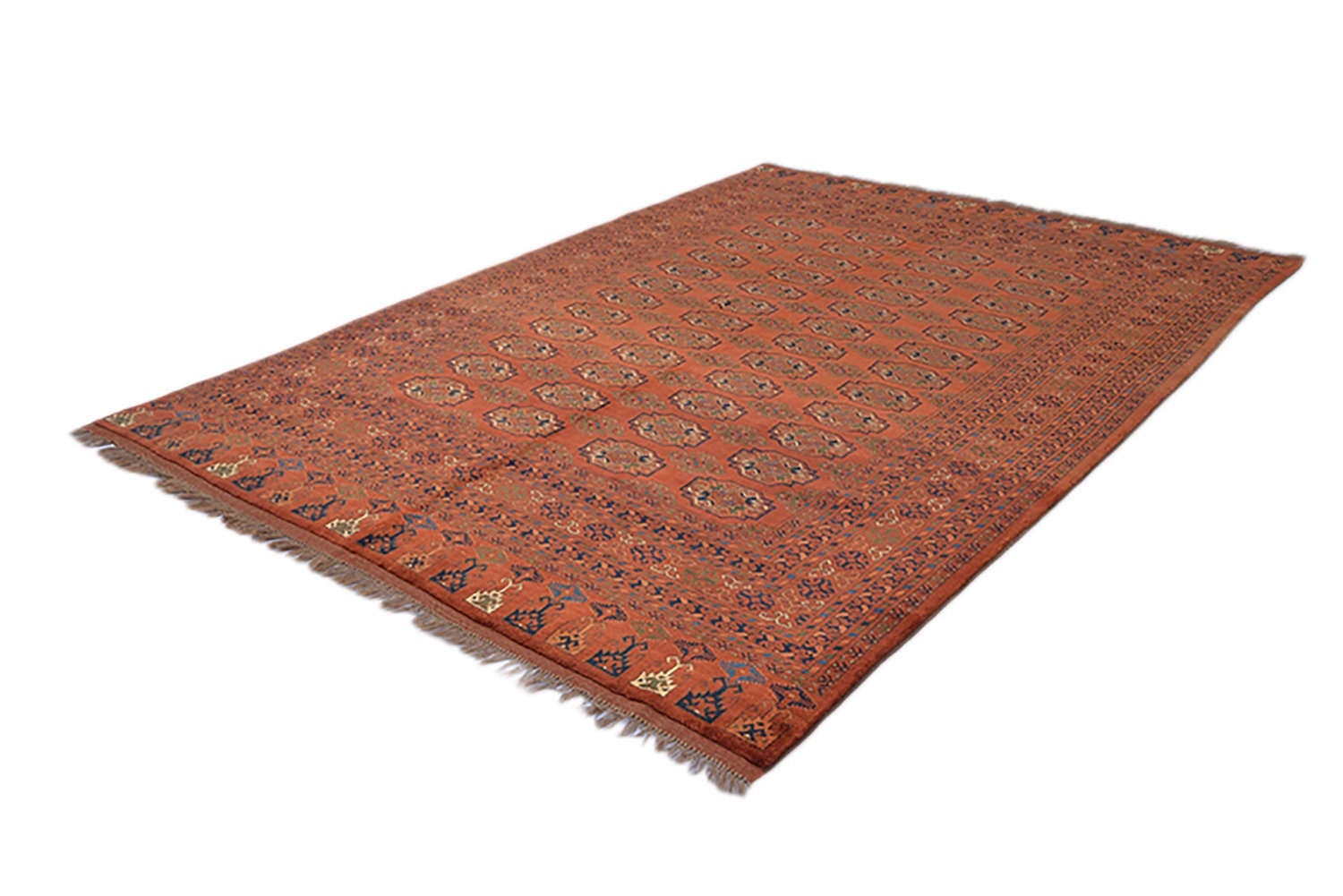 Orange Tribal 6x9 Hand Woven Area Rug | Vintage Rustic Home Decor Living Room Soft Pile Floor Rug