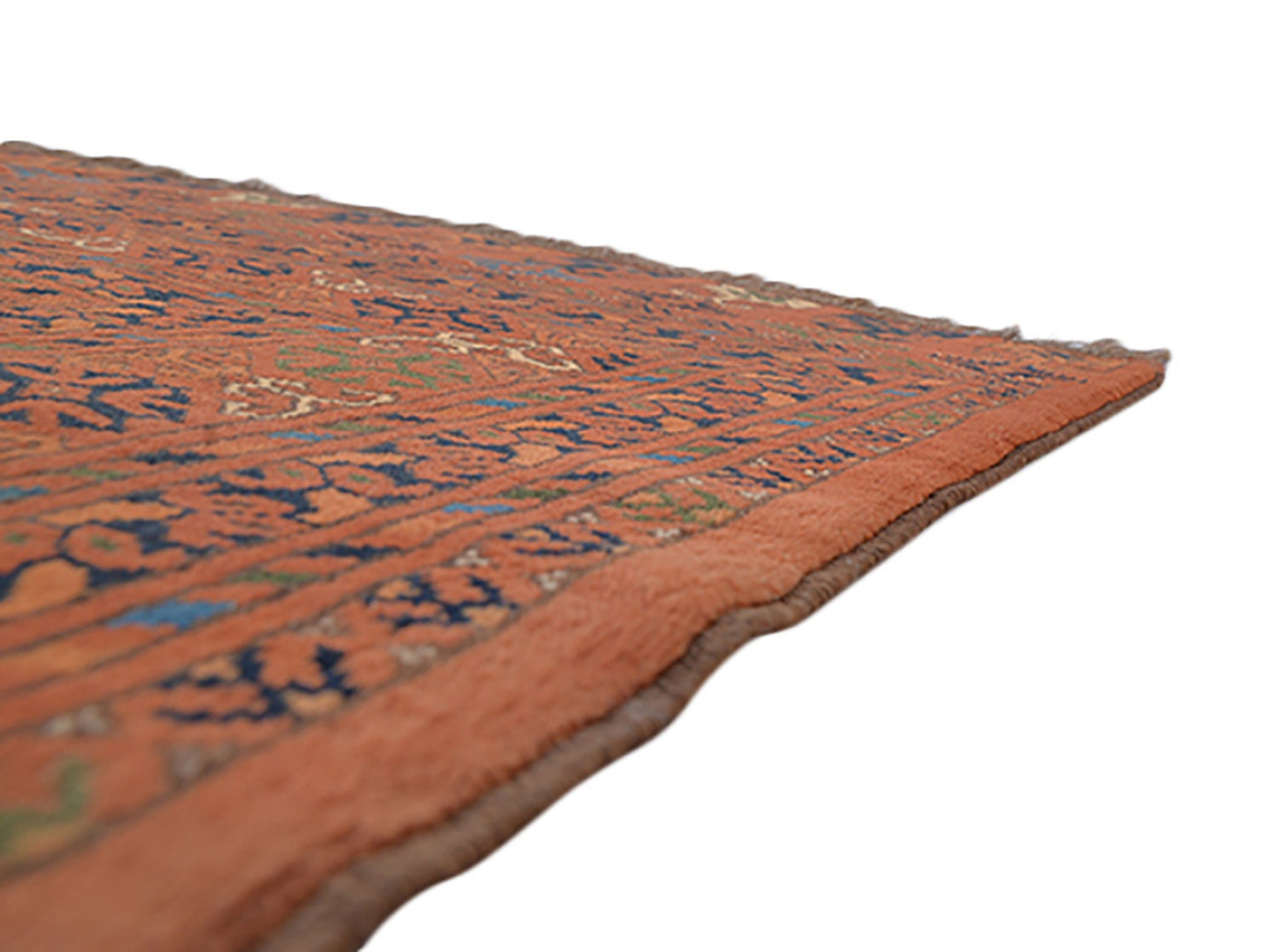 Orange Tribal 6x9 Hand Woven Area Rug | Vintage Rustic Home Decor Living Room Soft Pile Floor Rug