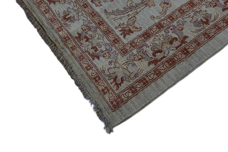 Size: 6.4 x 4.7 Feet | Gray Oriental Rug | Vintage Area Rug | Persian Style Decorative Rug | Wool Area Rug | Floral Rug