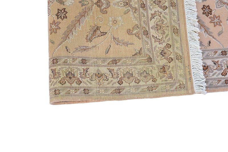 Beige Area Rug | Neutral Area Rug | 4 x 6 Rug | Hand Knotted Rug | Vintage Wool Rug | Farmhouse Style Rug | Hand Knotted Wool Rug