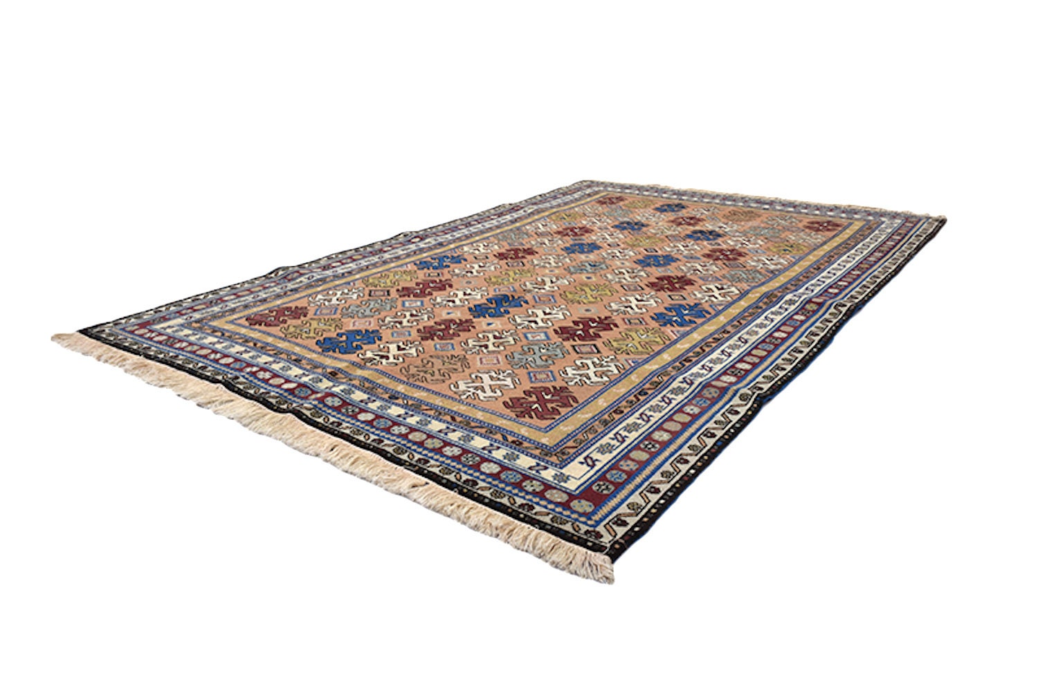 Brown Persian 5 x 8 Rug | MultiColor Floral Antique Rug | Tribal Vintage Rug | Handwoven Rug Wool | Earth Toned Rug
