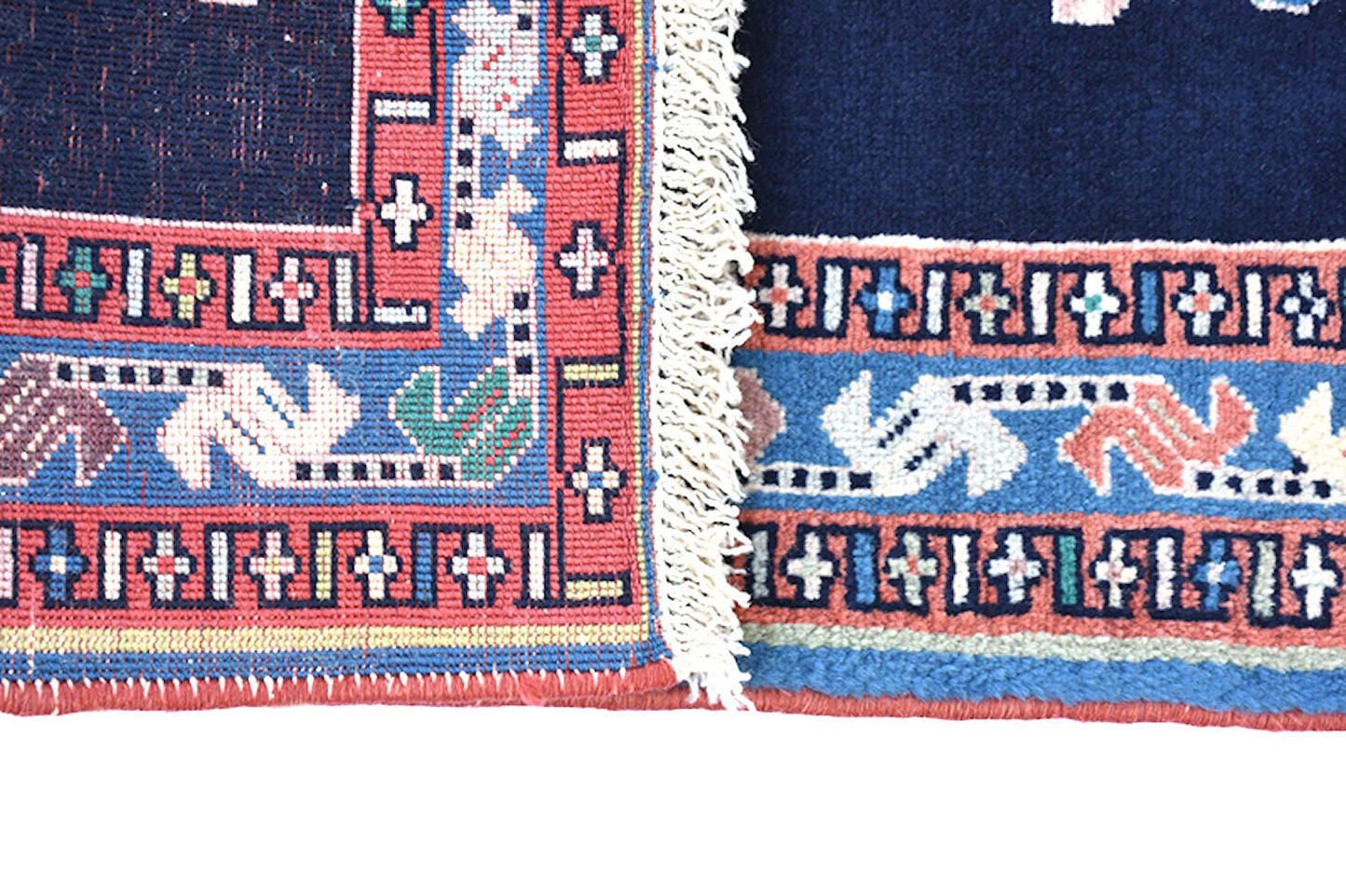 Floral Vintage Rug | 2 x 3 Rug | Small Persian Turkish Rug | Handmade Rug | Colorful Border | Black Background Wool Rug