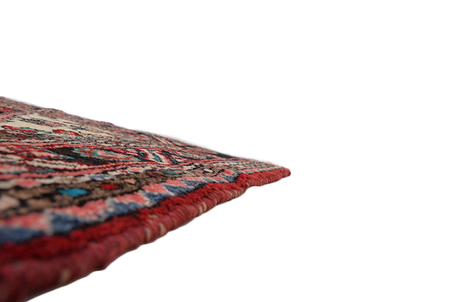 Red Oriental Runner Rug, Long 3 x 10 Feet, Persian Style Design, Hand knotted Wool Antique Runner