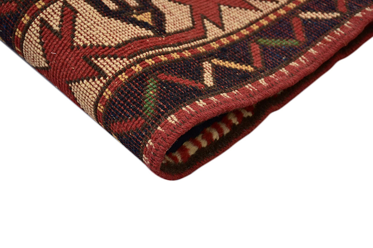 Red Kazak Turkish 6x9 Rug Wool Rug | Antique Tribal Geometric Rug | Oriental Rug | Handmade Wool Rug