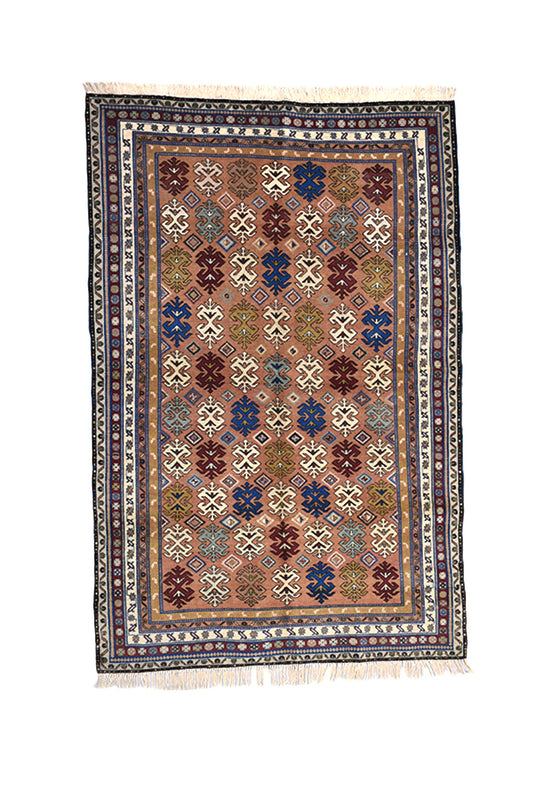 Brown Persian 5 x 8 Rug | MultiColor Floral Antique Rug | Tribal Vintage Rug | Handwoven Rug Wool | Earth Toned Rug