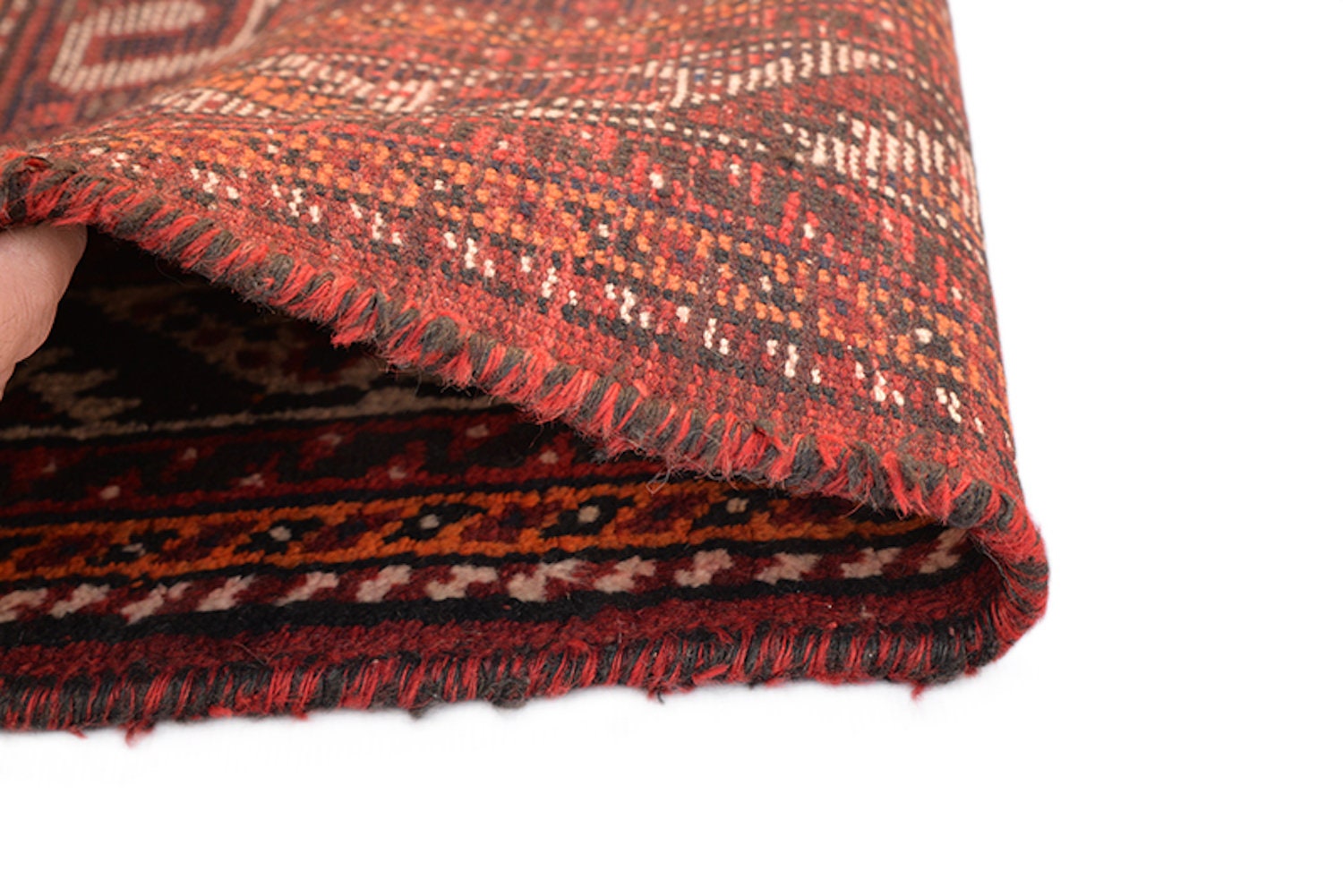 Red Boho 5x9 Persian Turkish Caucasian Area Rug | Oriental Tribal Rug | Bright Rustic Rug | Wool Antique Rug