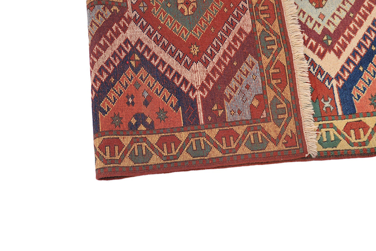 5.6 x 4.5 Feet | Kazak Multi Color Rug | Tribal Handmade Rug | Vintage, Wool,  Bohemian, Antique Rug