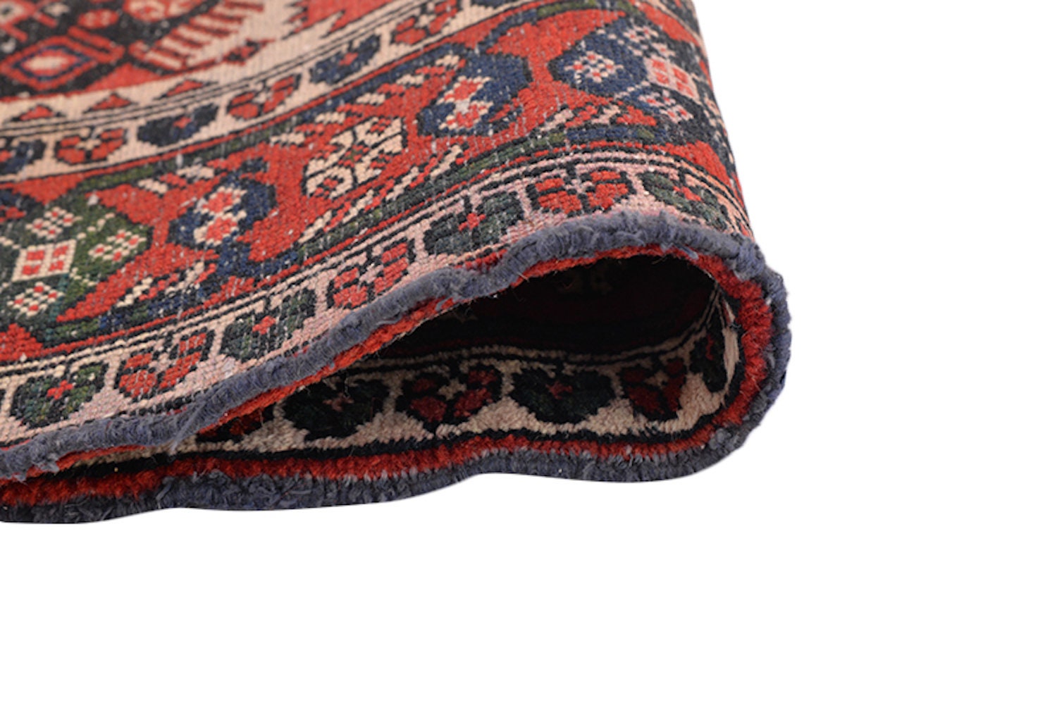Tribal Orange Rug | Wool Area Rug | 4 x 5 Ft Rug | Geometric Nomadic Pattern | Persian Afghan Turkish Hand Knotted Rug