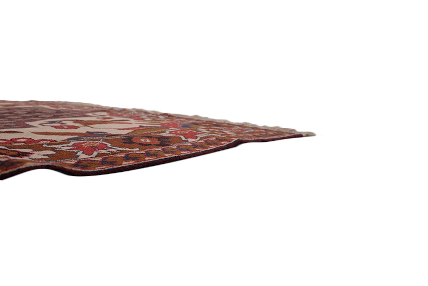 Vintage Medallion Rug | Light Pink & Burgundy Rug | Accent Eclectic Rug | 3 x 6 Feet | Oriental Persian Afghan Rug