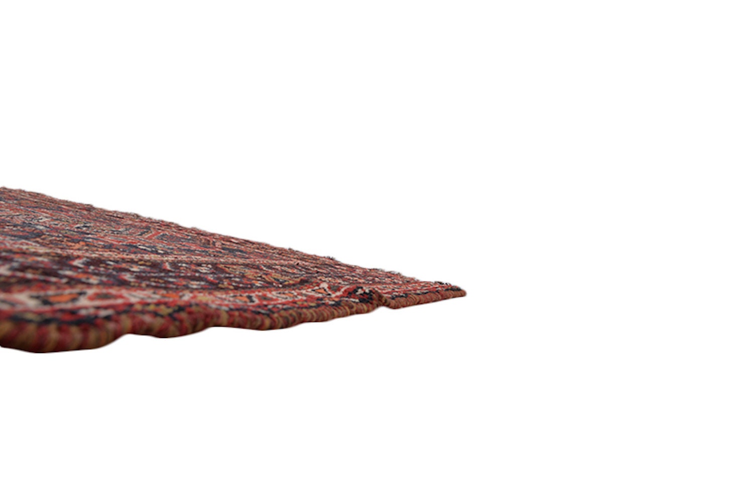 Red Medallion Handmade Rug | Red Navy Blue | 4 x 7 Ft | Persian Turkish Style | Boho Tribal Nomadic | Hand Knotted Wool Rug