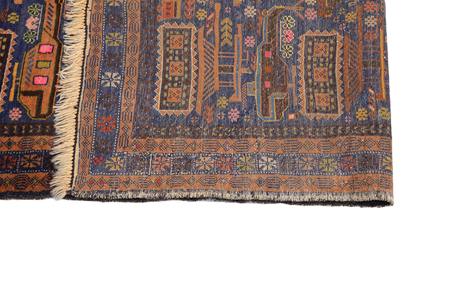 Blue Vintage Rug | 6 x4 Ft Area Rug | Purple Brown Persian Rug | Tribal Hand Knotted Rug | Vintage Rug | Helicopter Kids