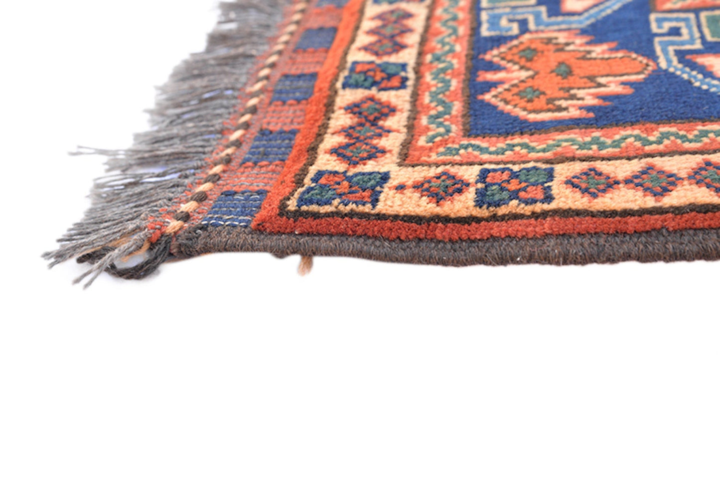 6 x 4 Rug | Bright Red Blue Tribal Rug | Persian Rug | Oriental Medallion Rug | Handmade Authentic Area Rug