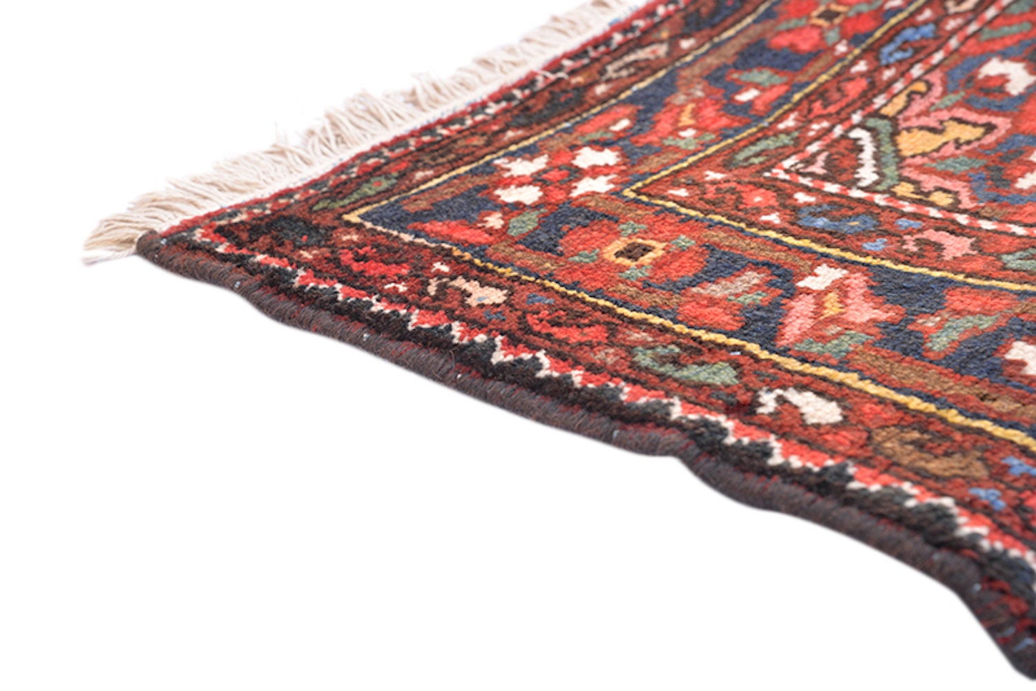 Red Persian Floral Rug | 7 x 4 Rug | Oriental Antique Rug | Wool Hand Woven Rug
