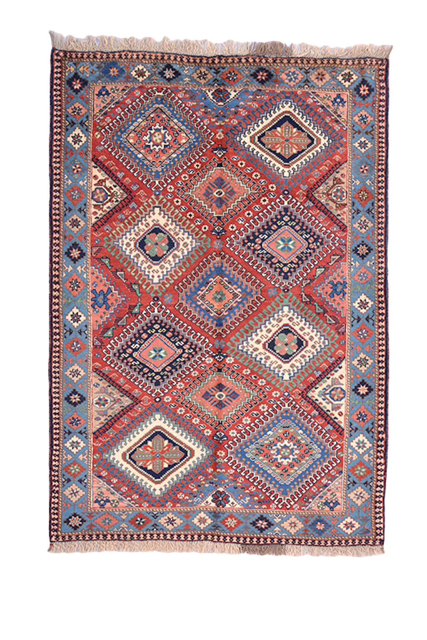 3 x 5 Feet Colorful Turkish Caucasian Rug | Hand Knotted Area Rug | Oriental Persian Rug | Living Room Rug | Accent Floral Pattern Wool Rug