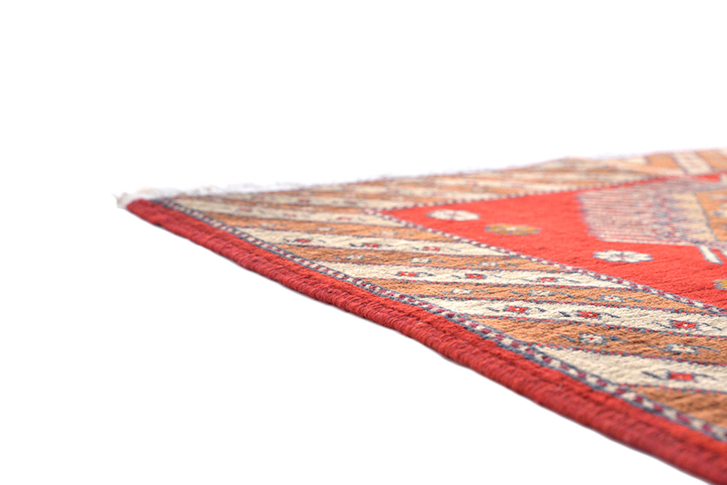 3 x 4 Feet Red Brown Turkish Caucasian Rug | Hand Woven Area Rug | Oriental Persian Rug | Living Room Rug | Accent Floral Pattern Wool Rug