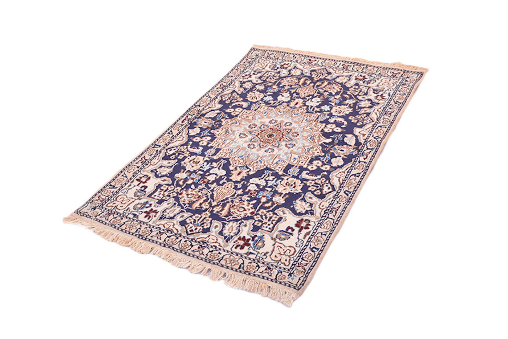 One of a kind Blue Beige Antique Rug | 3 x 5 Persian Caucasian Rug | Living Room Rug | Accent Handmade Rug | Oriental Floral Pattern Rug