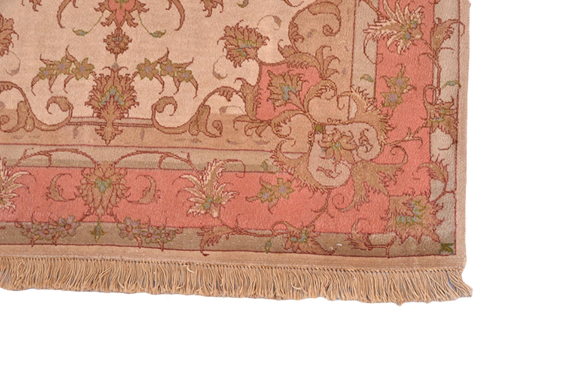 One of a kind Pink Beige Antique Rug | 3 x 5 Persian Caucasian Rug | Living Room Rug | Accent Hand Woven Rug | Oriental Floral Pattern Rug