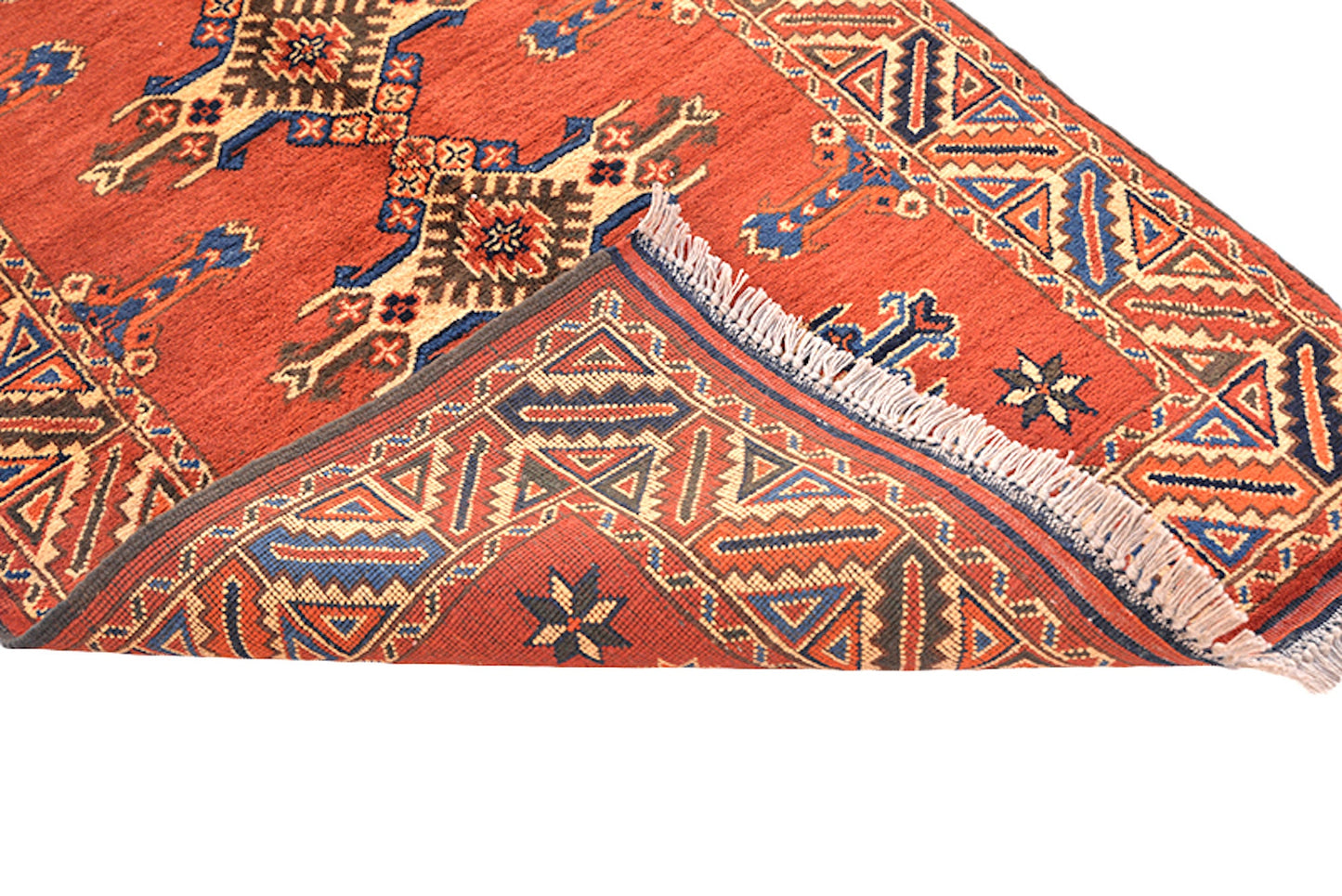 3 x 4  Feet Multi Color Turkish Caucasian Rug | Hand Woven Area Rug | Oriental Persian Rug | Living Room Rug | Accent Geometric Pattern Rug