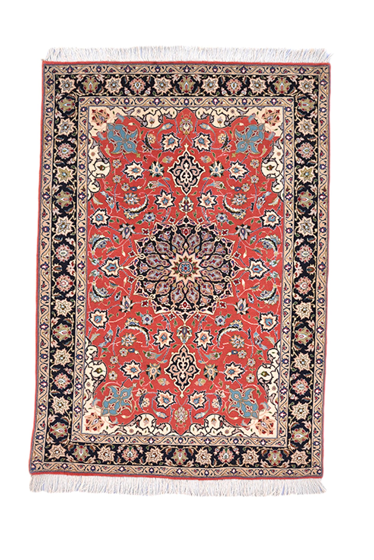 One of a kind Bright Color Antique Rug | 3 x 5 Persian Caucasian Rug | Living Room Rug | Accent Hand Knotted Wool Rug | Oriental Floral Rug