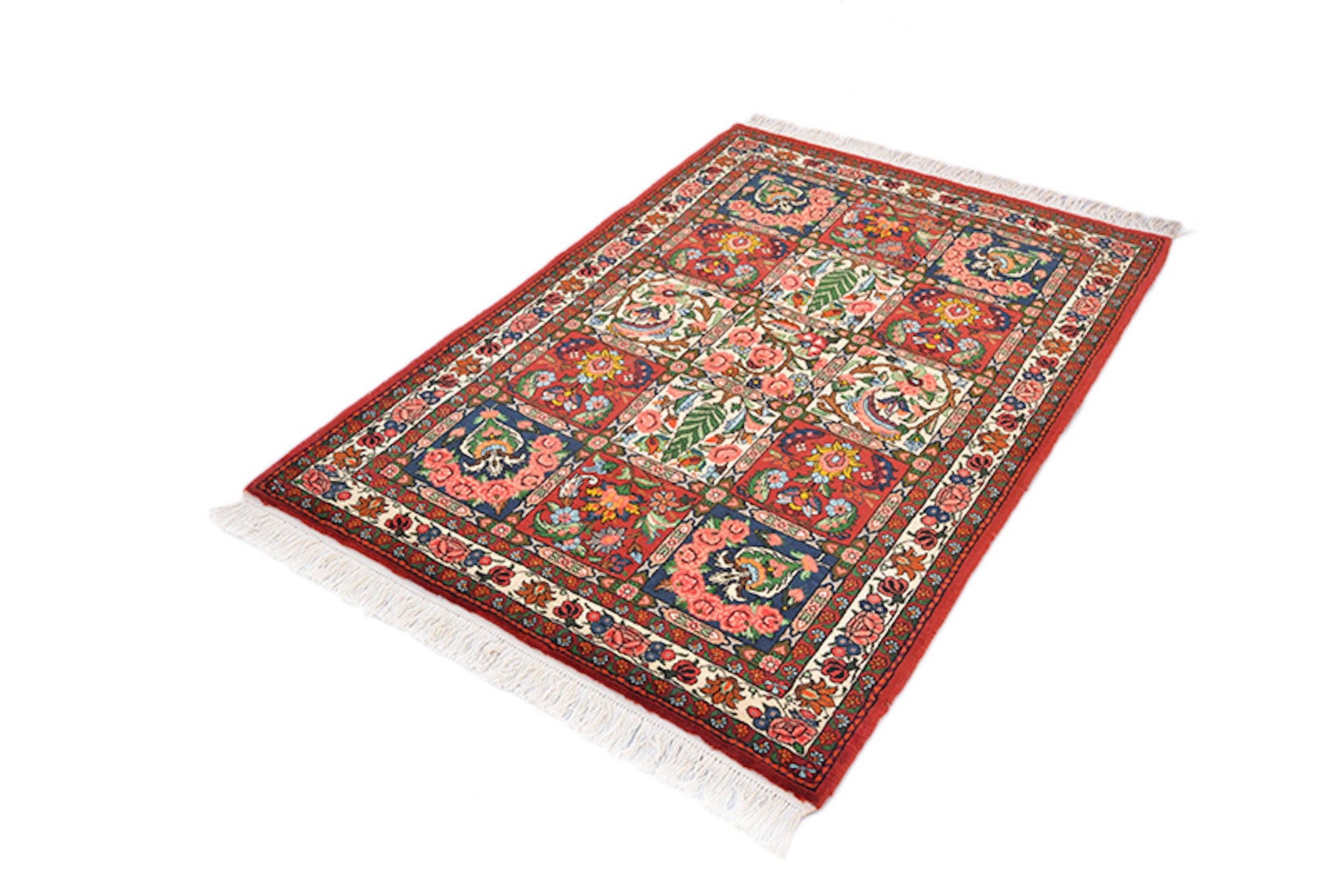 One of a kind Colorful Antique Rug | 3 x 5 Persian Caucasian Rug | Living Room Rug | Accent Handmade Wool Rug | Oriental Floral Pattern Rug