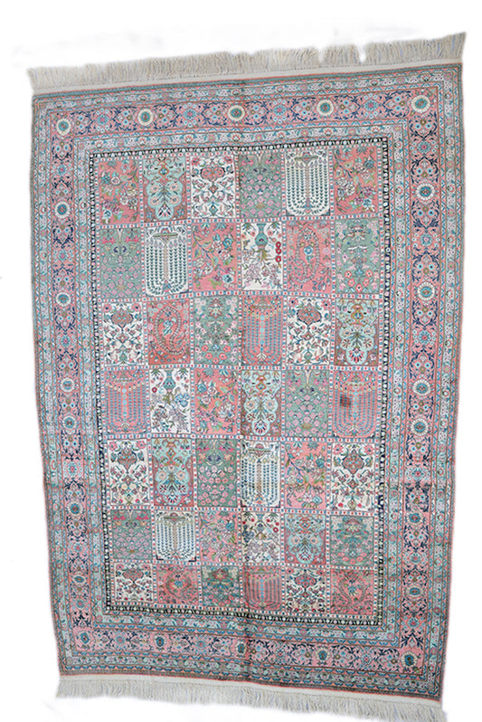 One of a kind Colorful Antique Rug | 6 x 9 Persian Caucasian Rug | Living Room Rug | Accent Hand Knotted Wool Rug | Oriental Floral Rug