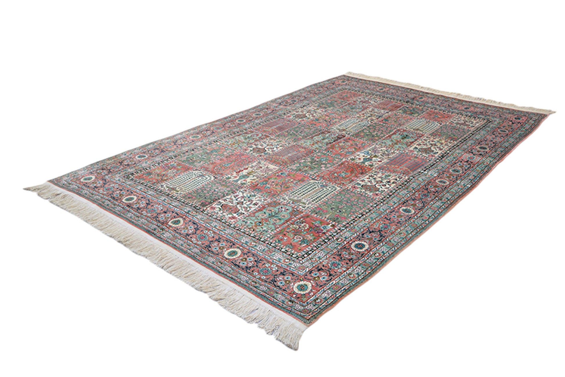 One of a kind Colorful Antique Rug | 6 x 9 Persian Caucasian Rug | Living Room Rug | Accent Hand Knotted Wool Rug | Oriental Floral Rug