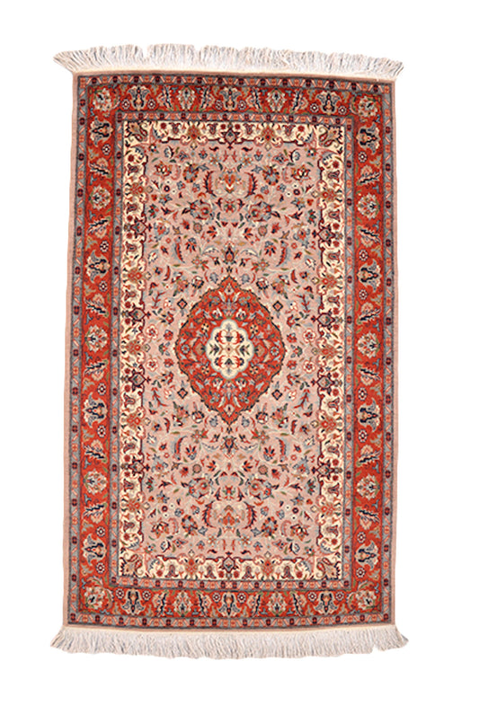 3 x 5 Feet Colorful Floral Rug | Handmade Area Rug | Oriental Persian Rug | Living Room Rug | Wool Traditional Vintage