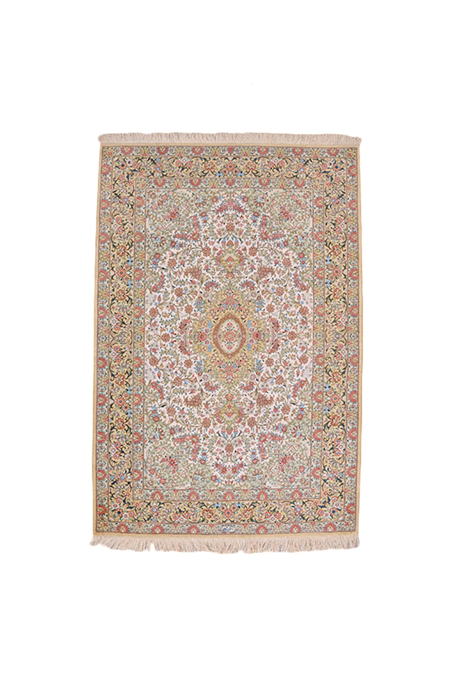 3 x 5 Feet Colorful Medallion Rug | Hand woven Area Rug | Oriental Persian Rug | Living Room Rug | Wool Traditional Vintage