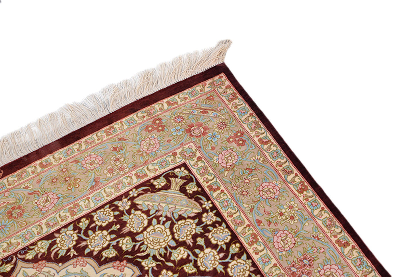3 x 5 Feet Brown Pink Medallion Rug | Handmade Area Rug | Oriental Persian Rug | Bedroom Rug | Wool Traditional Vintage