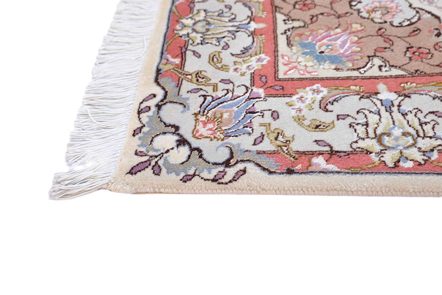 3 x 5 Feet Rose gold Beige Medallion Rug | Handmade Area Rug | Oriental Persian Floral Rug | Living Room Rug | Wool Traditional Vintage