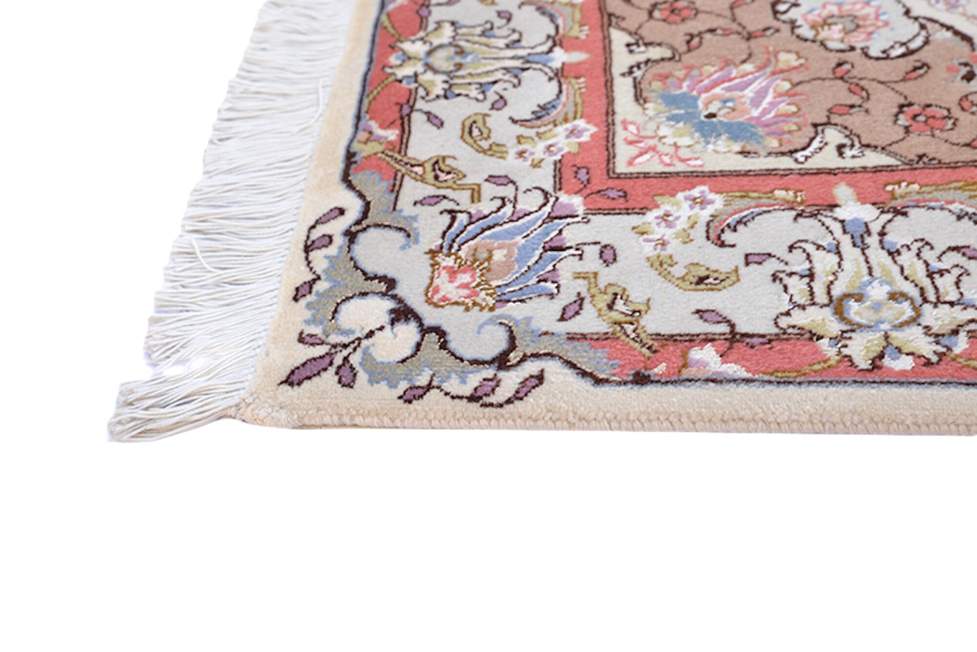 3 x 5 Feet Rose gold Beige Medallion Rug | Handmade Area Rug | Oriental Persian Floral Rug | Living Room Rug | Wool Traditional Vintage