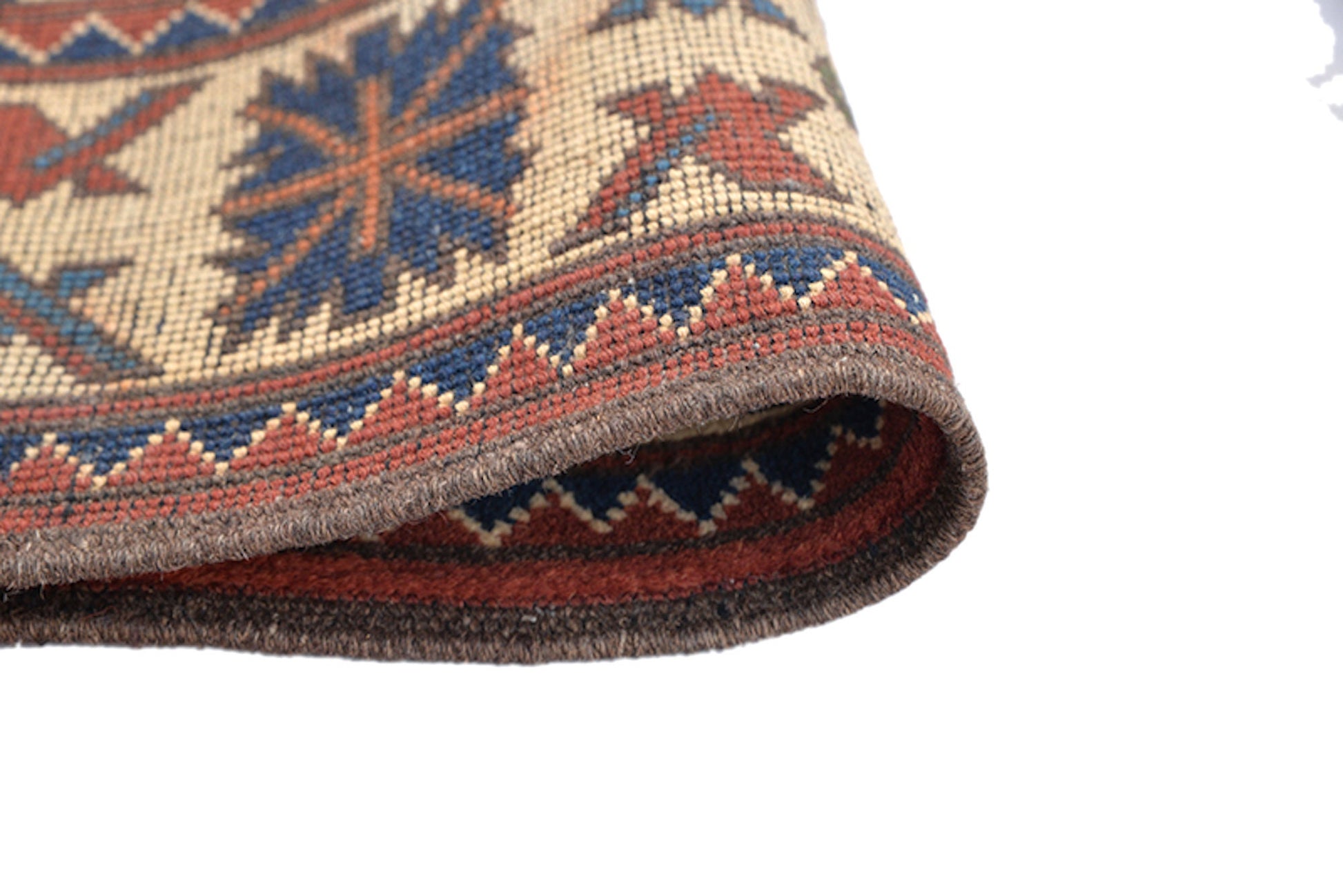 4 x 7 Feet Colorful Ethnic Rug | Handmade Area Rug | Oriental Persian Caucasian Rug | Dining Room Rug | Wool Traditional Vintage