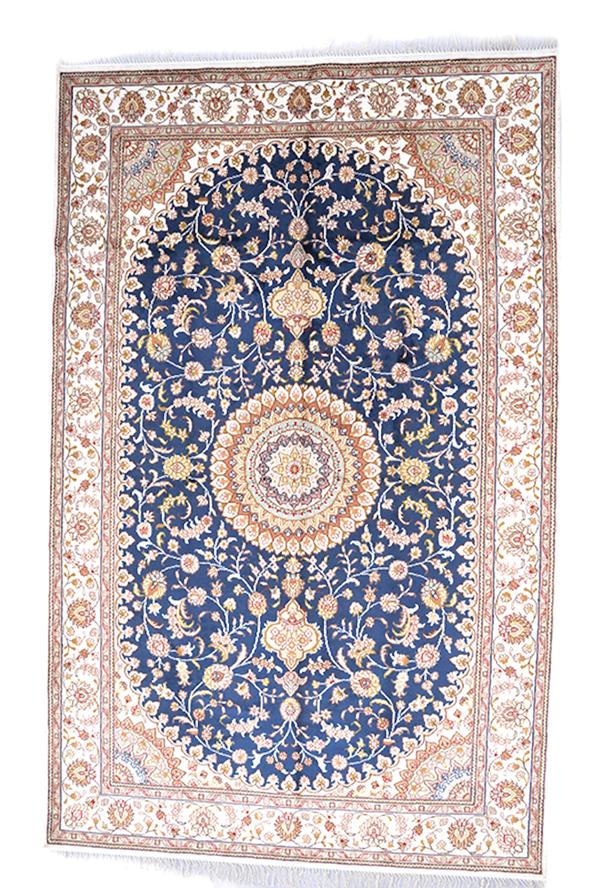 5 x 8 Feet Multi color Floral Rug | Handmade Area Rug | Oriental Persian Caucasian Rug | Living Room Rug | Wool Tribal Vintage