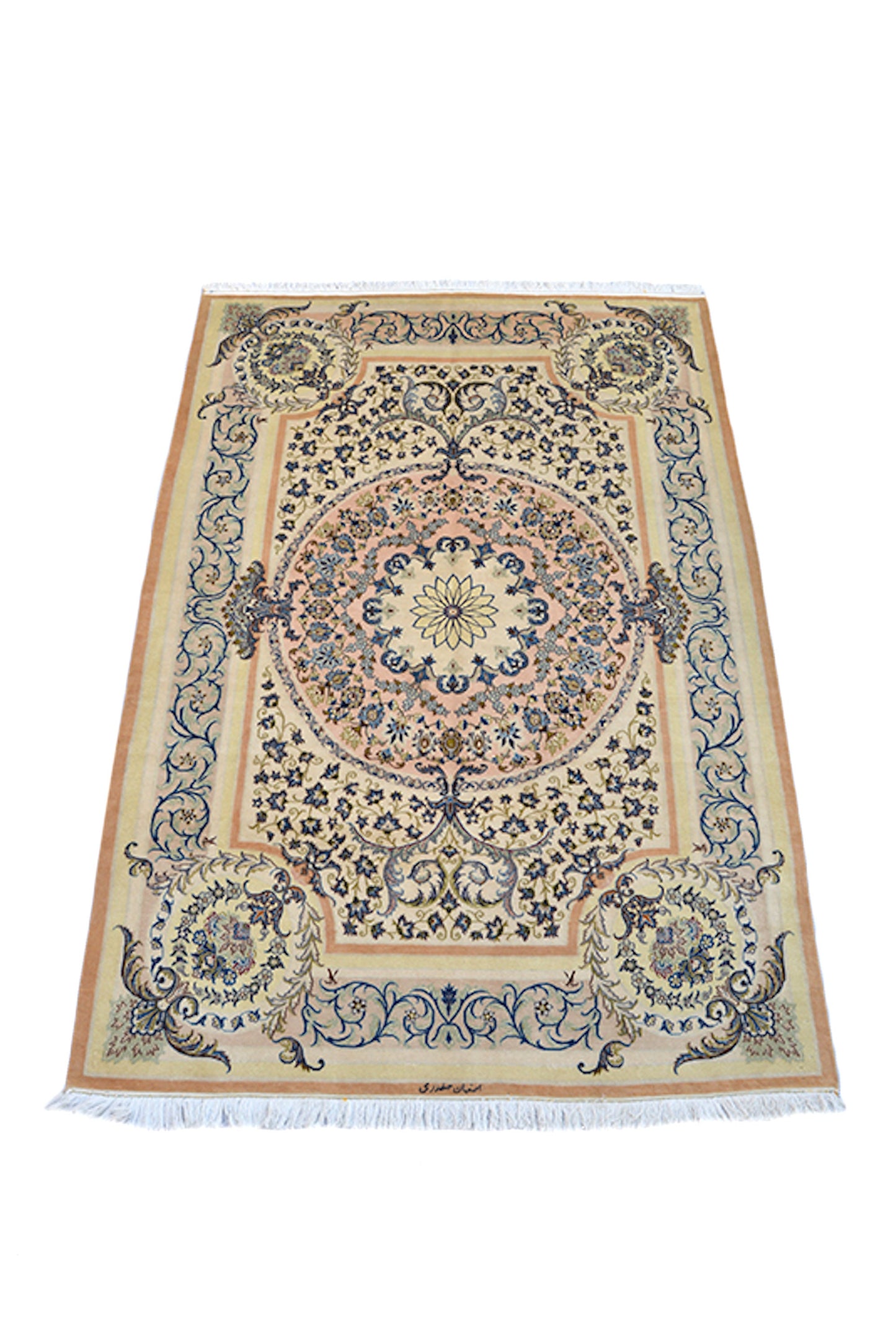 6 x 10 Feet Colorful Floral Medallion Rug | Hand Woven Area Rug | Oriental Persian Caucasian Rug | Bedroom Rug | Wool Traditional Vintage