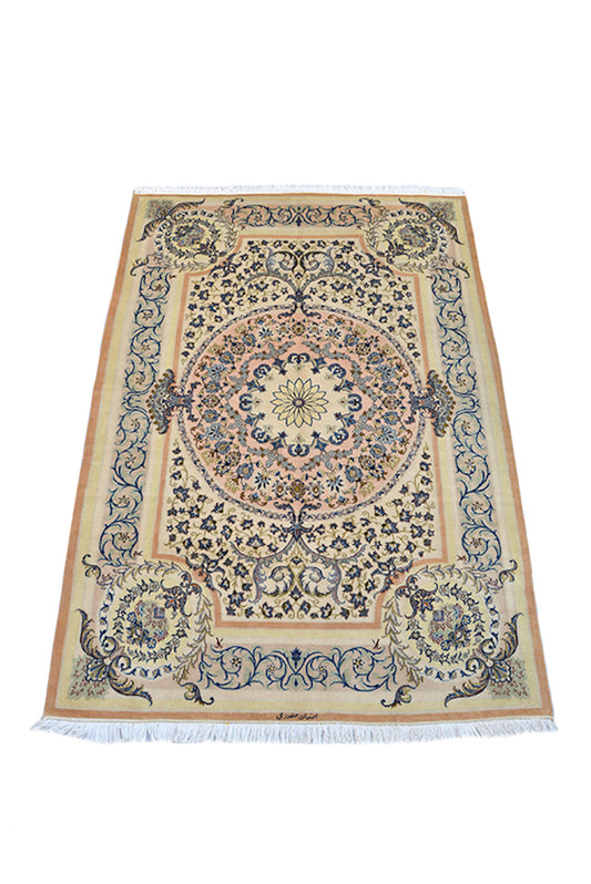 6 x 10 Feet Colorful Floral Medallion Rug | Hand Woven Area Rug | Oriental Persian Caucasian Rug | Bedroom Rug | Wool Traditional Vintage