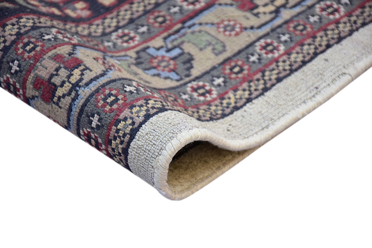 10 x 14 Feet Multi Color Floral Rug | Handmade Area Rug | Oriental Persian Caucasian Rug | Living Room Rug | Wool Traditional Vintage