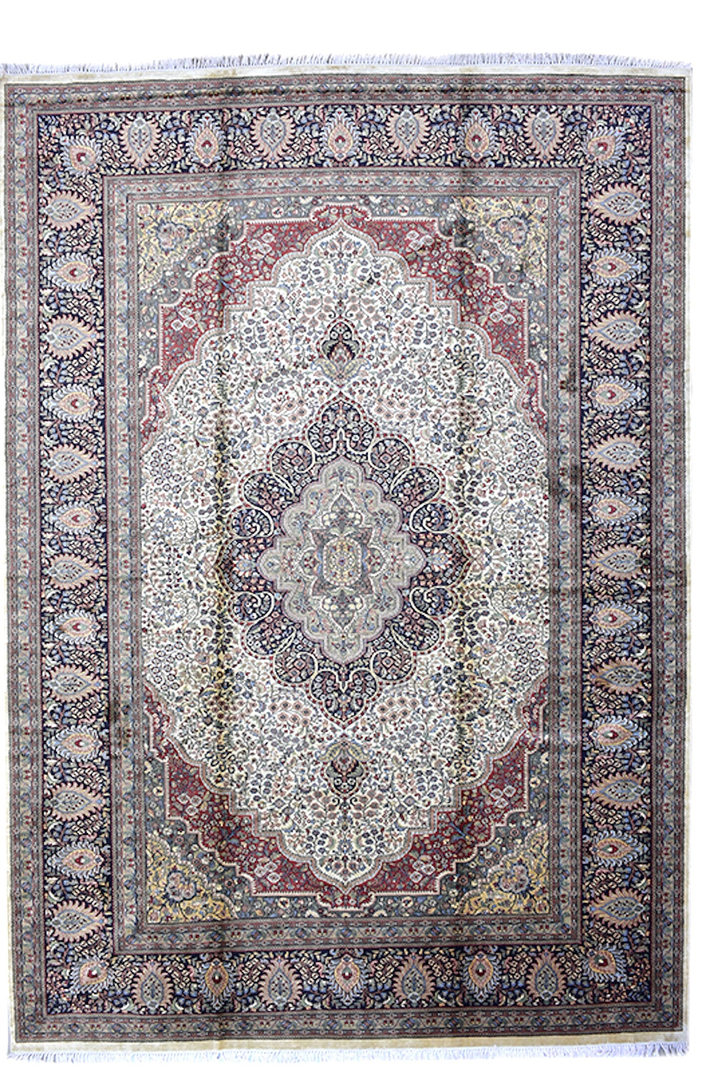 10 x 14 Feet Multi Color Floral Rug | Handmade Area Rug | Oriental Persian Caucasian Rug | Living Room Rug | Wool Traditional Vintage