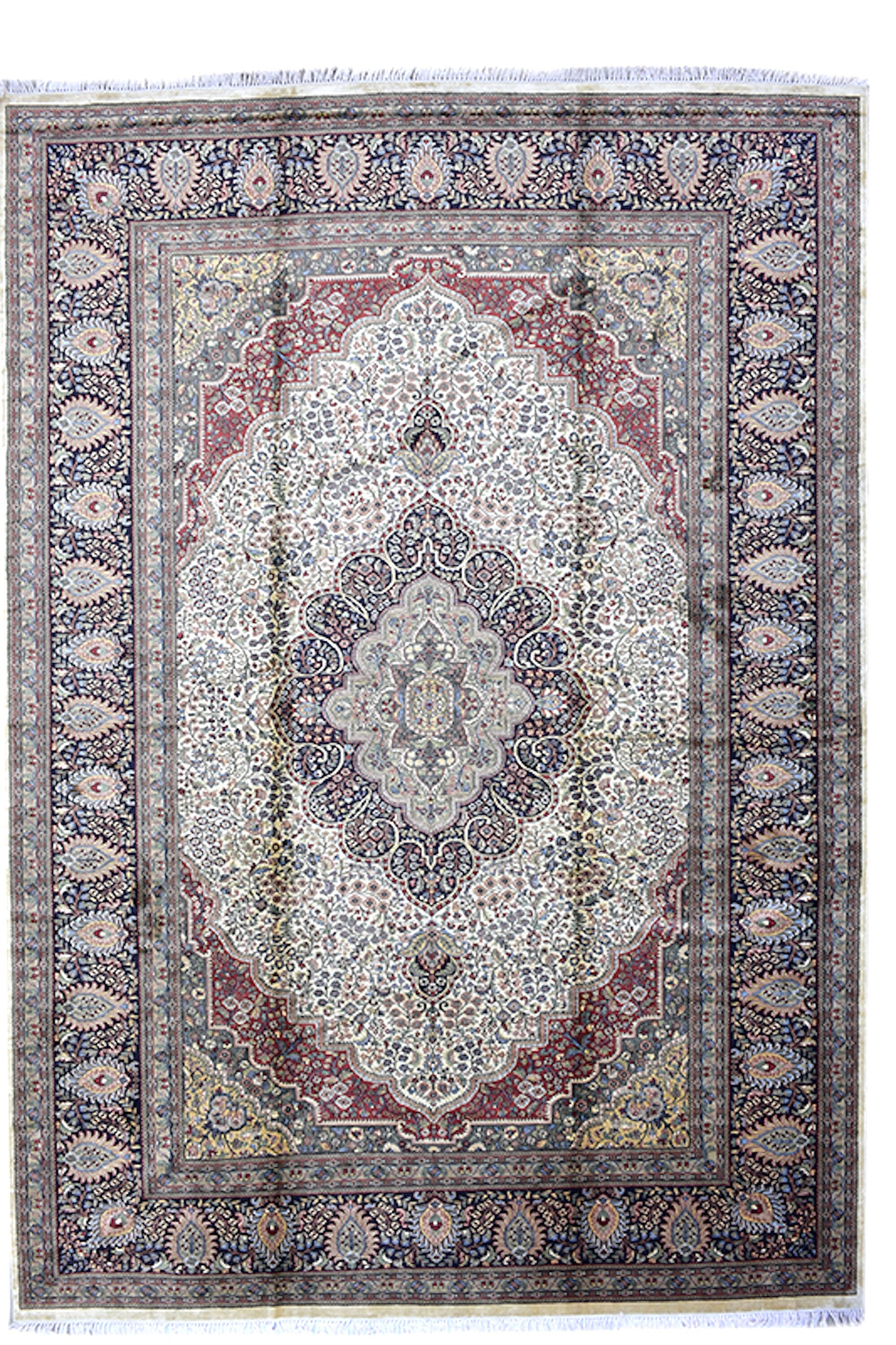 10 x 14 Feet Multi Color Floral Rug | Handmade Area Rug | Oriental Persian Caucasian Rug | Living Room Rug | Wool Traditional Vintage