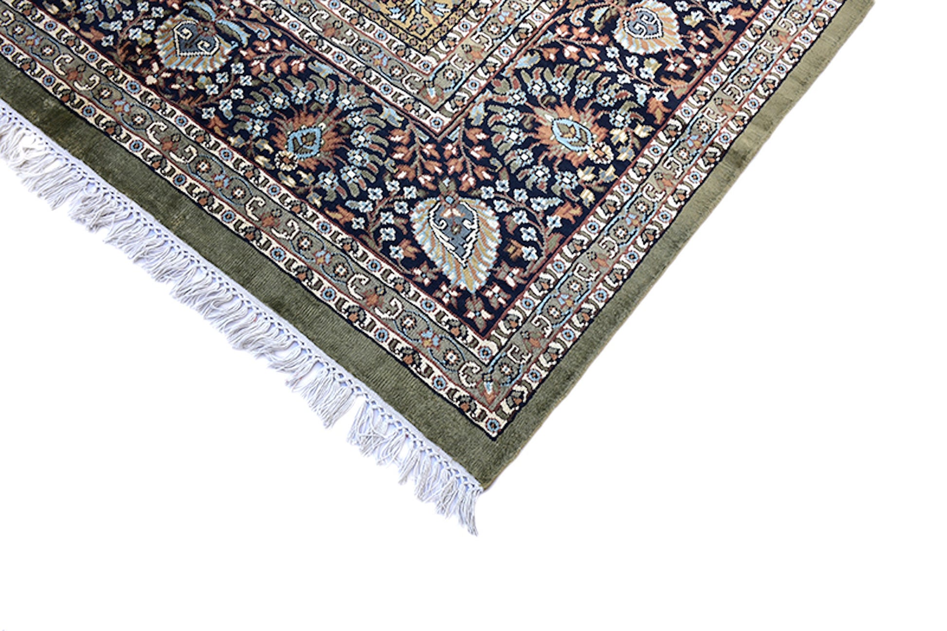 9 x 13 Feet Multi Color Floral Rug | Handmade Area Rug | Oriental Persian Caucasian Rug | Living Room Rug | Wool Traditional Vintage