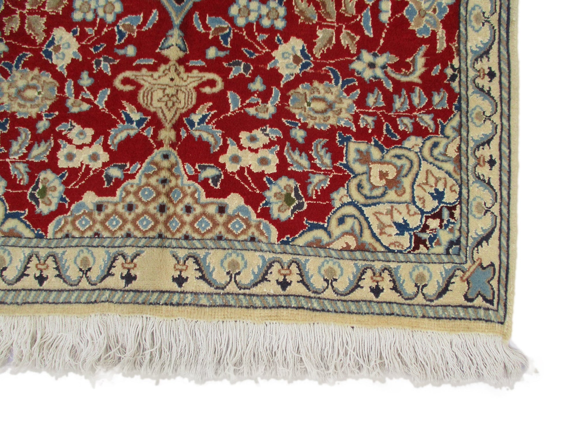 3 x 4 Feet Red Beige Turkish Caucasian Rug | Hand Woven Area Rug | Oriental Persian Rug | Living Room Rug | Accent Floral Pattern Wool Rug