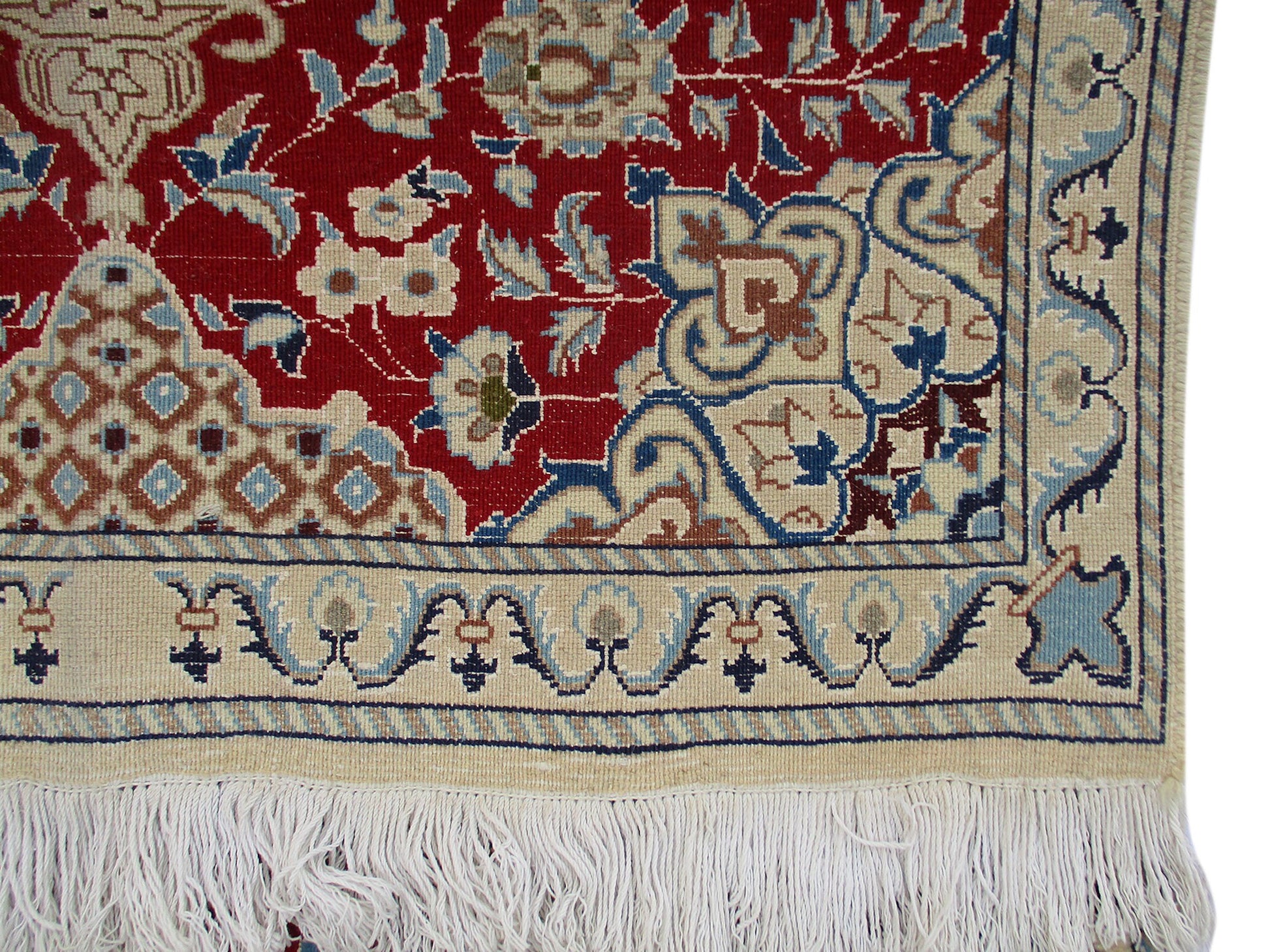 3 x 4 Feet Red Beige Turkish Caucasian Rug | Hand Woven Area Rug | Oriental Persian Rug | Living Room Rug | Accent Floral Pattern Wool Rug