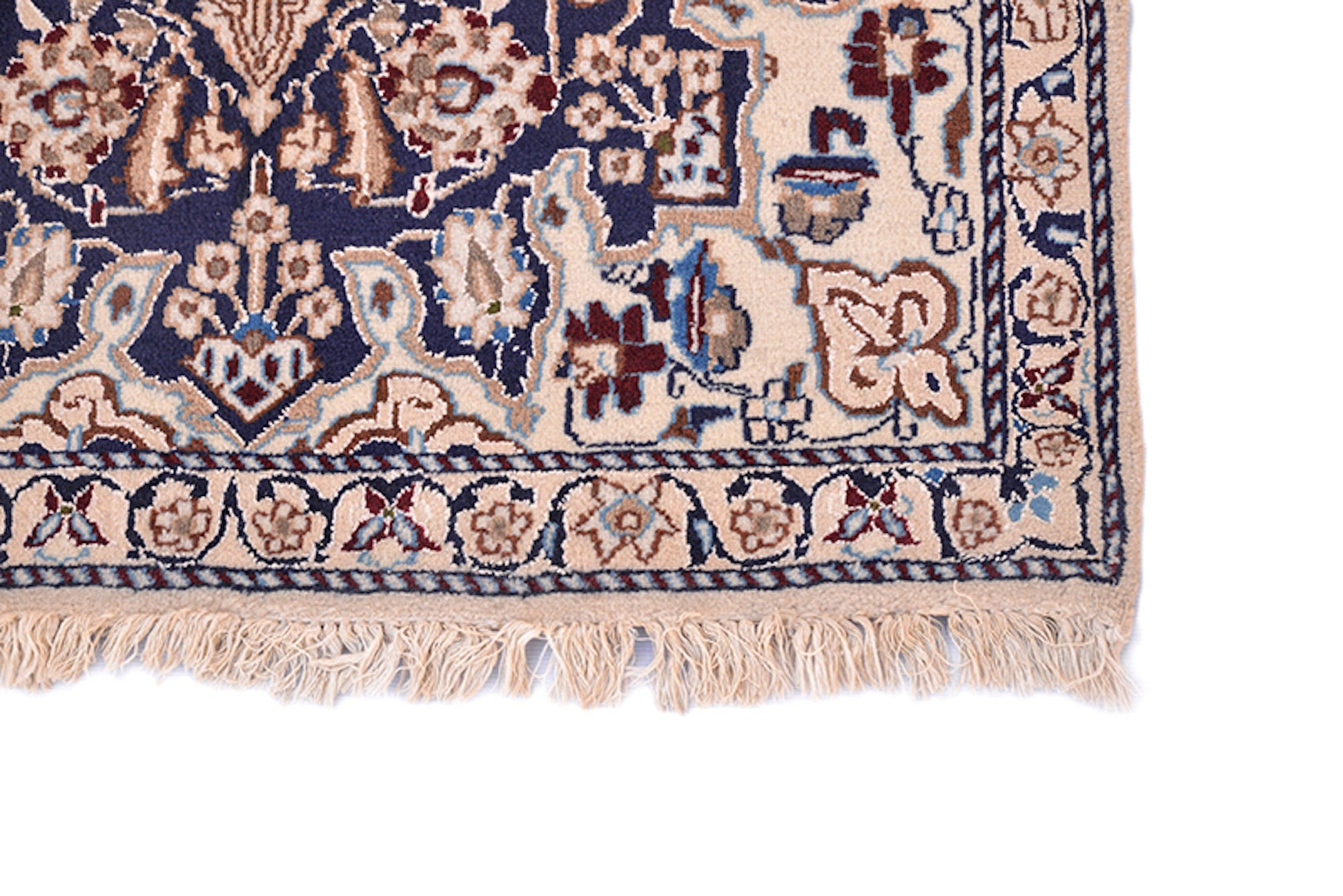 One of a kind Blue Beige Antique Rug | 3 x 5 Persian Caucasian Rug | Living Room Rug | Accent Handmade Rug | Oriental Floral Pattern Rug