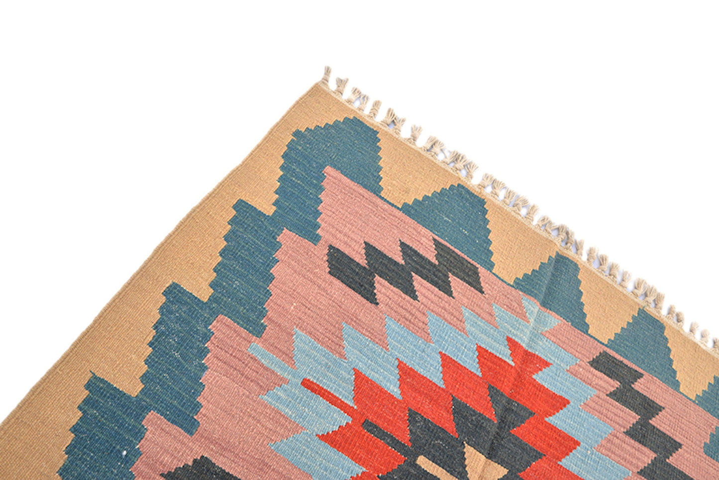 5 x 6 Feet Multi Color Oriental Rug | Hand Woven Area Rug | Oriental Persian Caucasian Rug | Living Room Rug | Wool Traditional Vintage