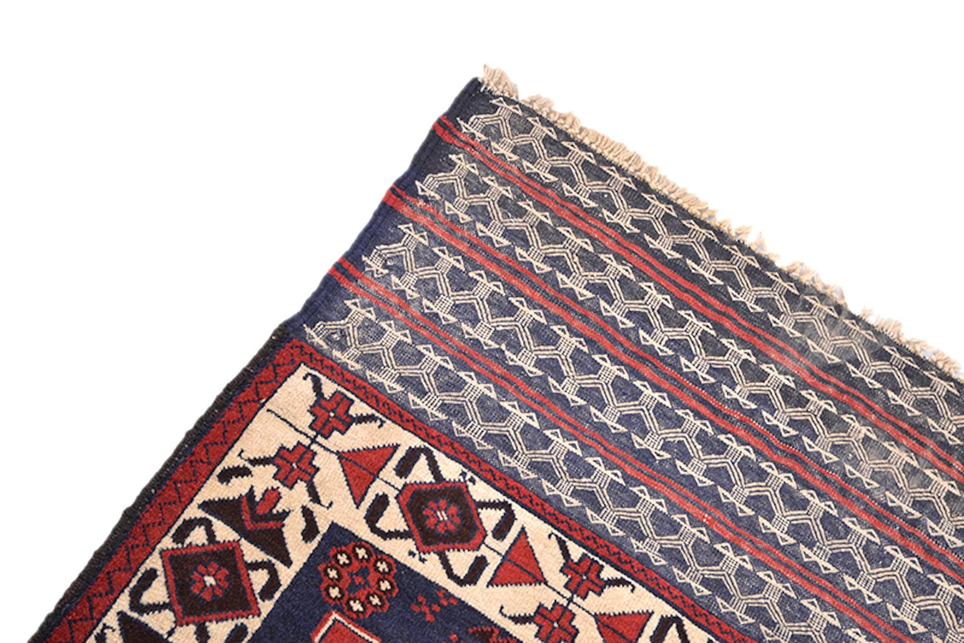 4 x 10 Feet Dark Medallion Rug | Handmade Area Rug | Oriental Persian Caucasian Rug | Living Room Rug | Wool Traditional Vintage