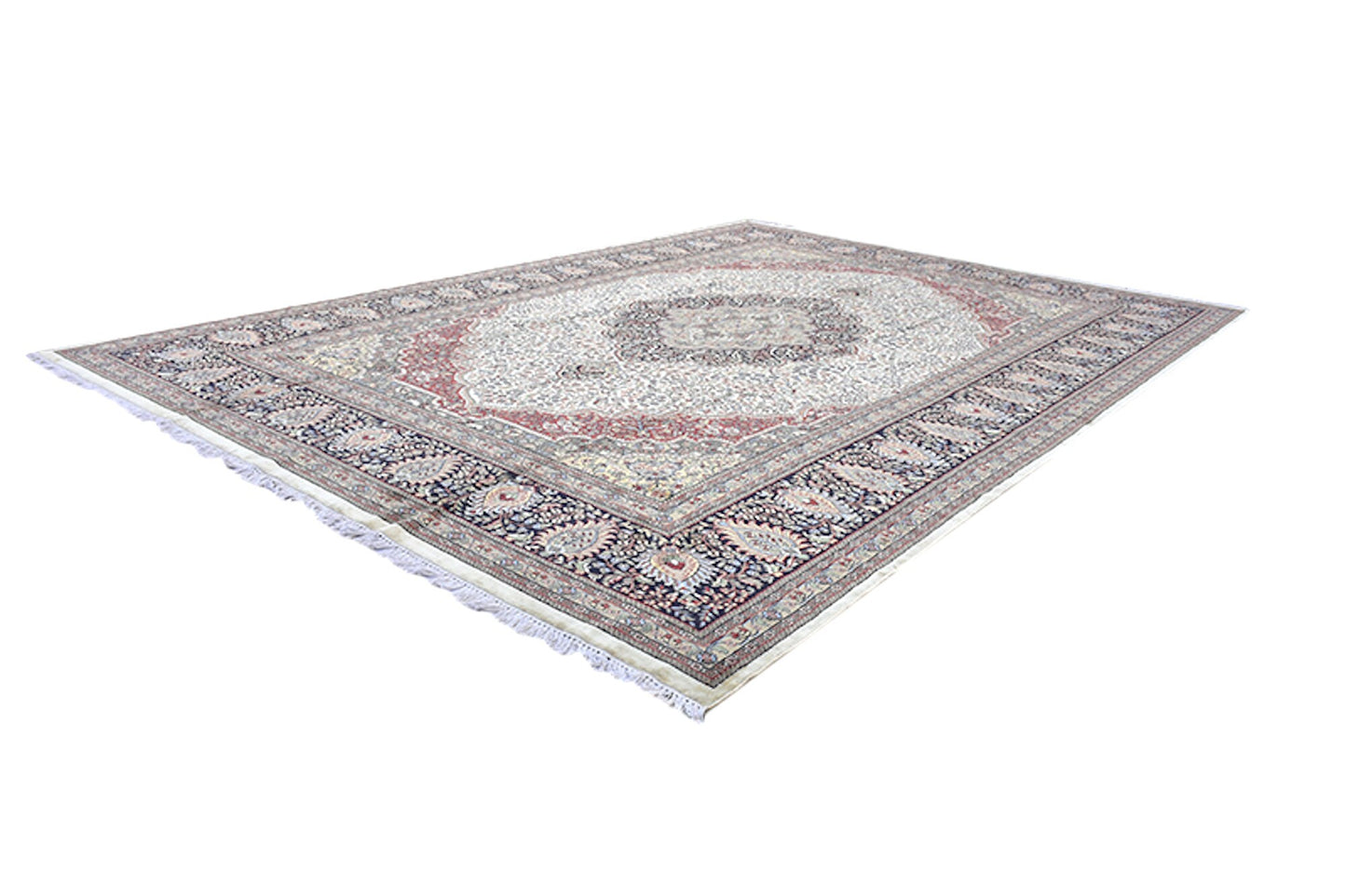 10 x 14 Feet Multi Color Floral Rug | Handmade Area Rug | Oriental Persian Caucasian Rug | Living Room Rug | Wool Traditional Vintage