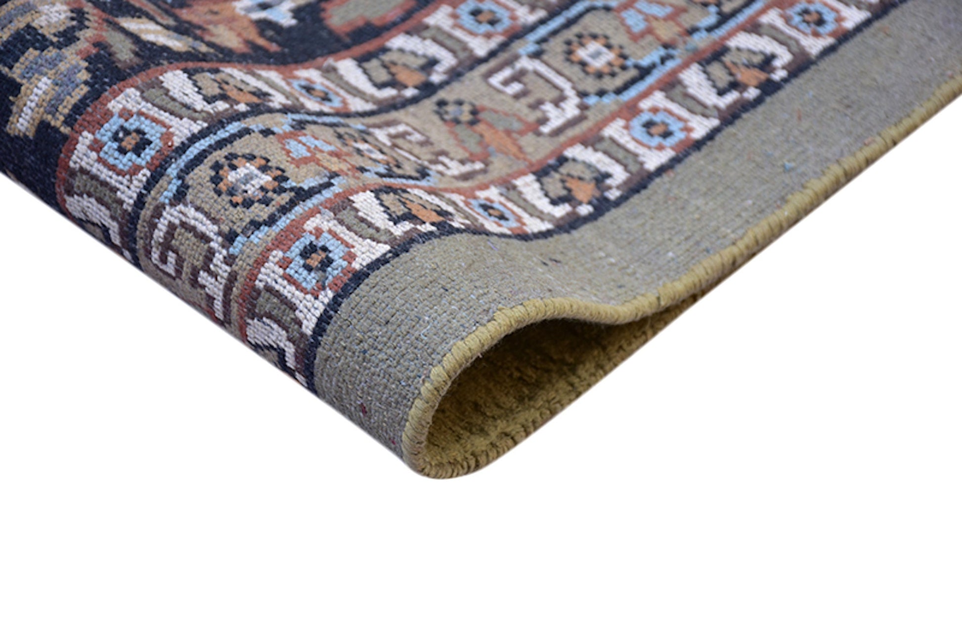 9 x 13 Feet Multi Color Floral Rug | Handmade Area Rug | Oriental Persian Caucasian Rug | Living Room Rug | Wool Traditional Vintage