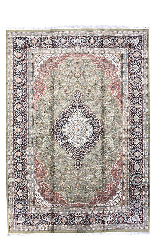 9 x 13 Feet Multi Color Floral Rug | Handmade Area Rug | Oriental Persian Caucasian Rug | Living Room Rug | Wool Traditional Vintage