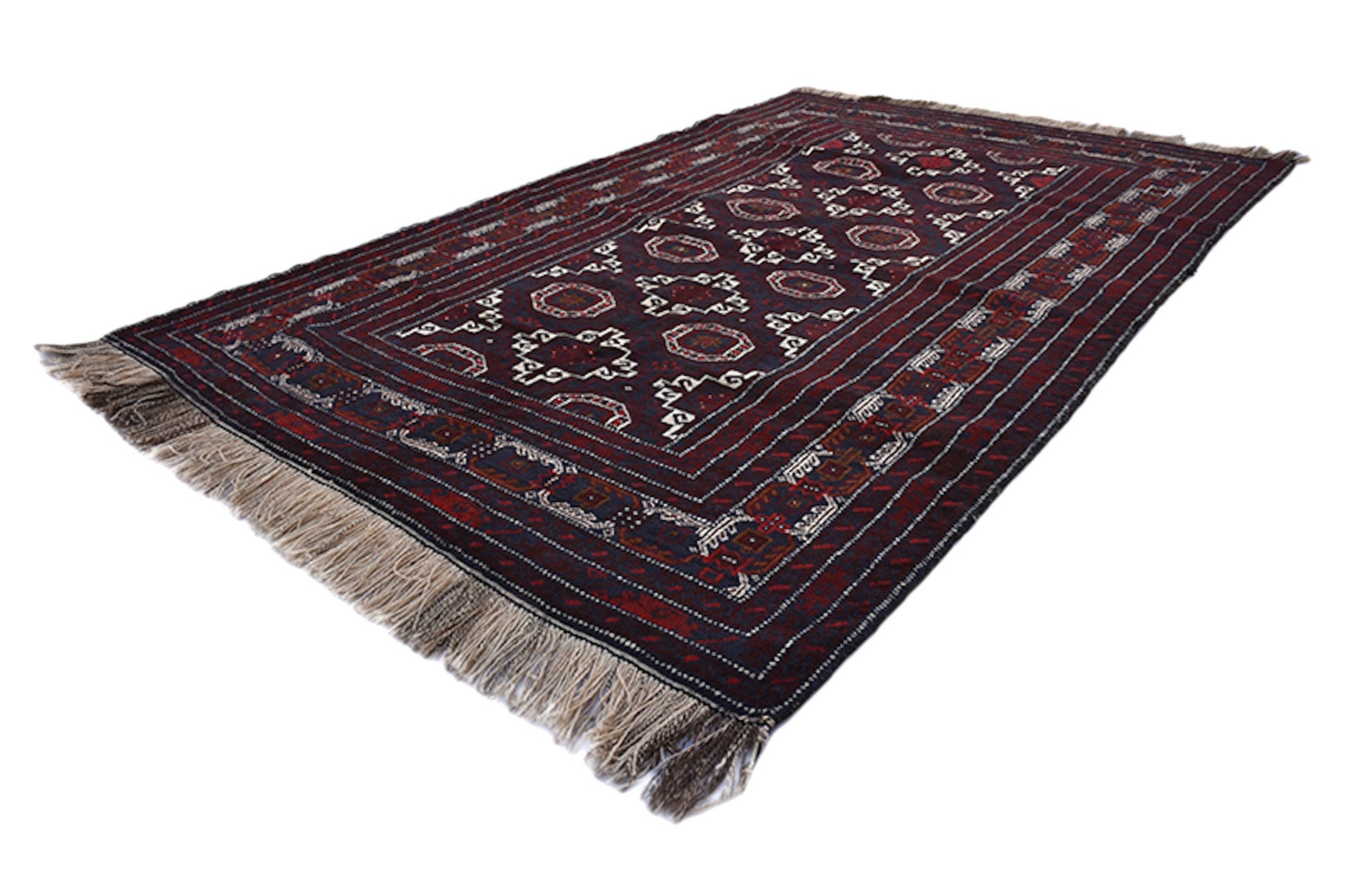 One of a kind Dark Antique Rug | 4 x 6 Turkish Caucasian Rug | Living Room Rug | Accent Hand Knotted Wool Rug | Oriental Geometric Pattern